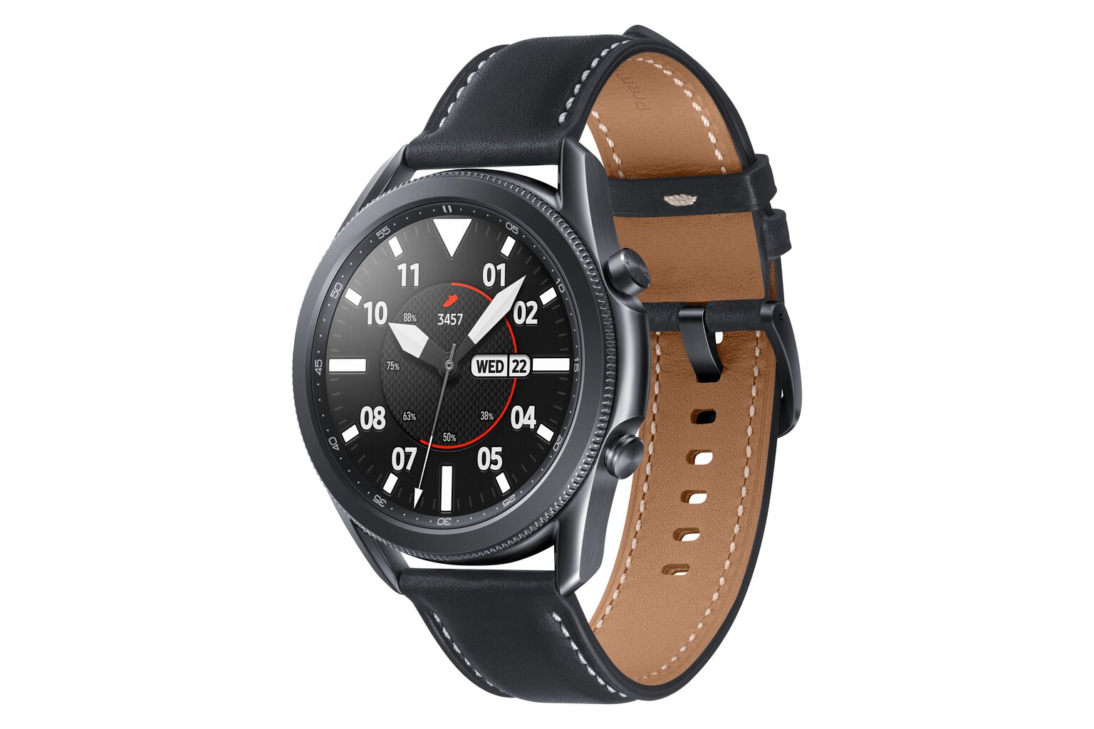 Viedais pulkstenis Samsung Galaxy Watch 3 (45 mm), Black cena un informācija | Viedpulksteņi (smartwatch) | 220.lv