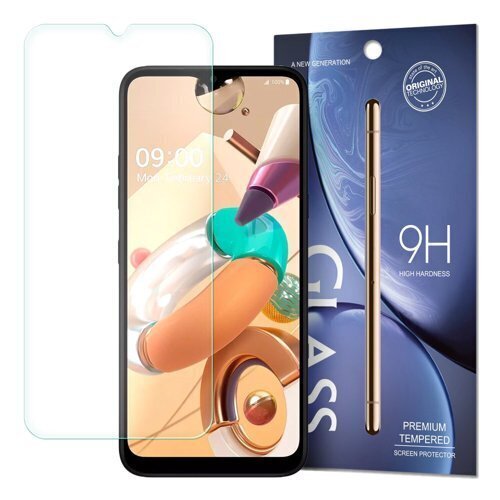 Ekrāna aizsargstikliņš Tempered Glass 2.5D priekš LG K41s cena un informācija | Ekrāna aizsargstikli | 220.lv