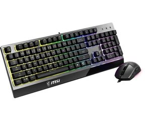 Игровая клавиатура MSI Vigor Gk30 Combo, черная цена и информация | Клавиатуры | 220.lv