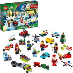 60268 LEGO® City Town Рождественский календарь цена и информация | Конструкторы и кубики | 220.lv