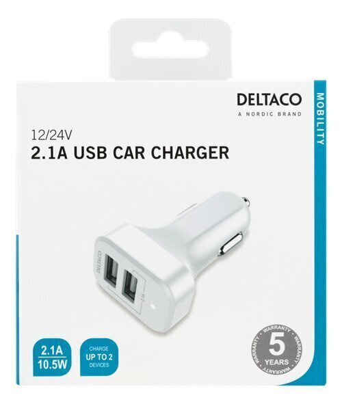 Deltaco USB-CAR121 cena un informācija | Lādētāji un adapteri | 220.lv