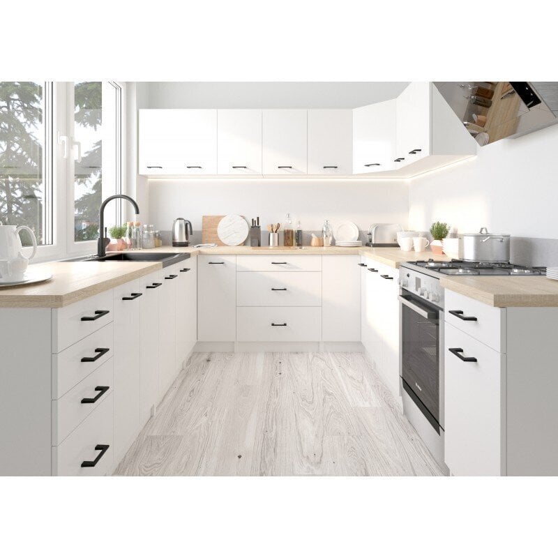 Virtuves skapītis NORE Oliwia S80 2D, balts cena un informācija | Virtuves skapīši | 220.lv