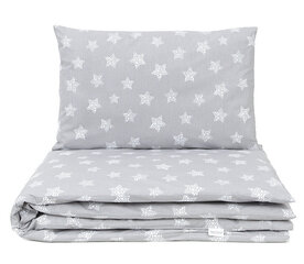 MamoTato gultas veļa zvaigznes, pelēka, 2 daļas cena un informācija | Bērnu gultas veļa | 220.lv