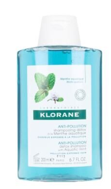 Detoksicējošs šampūns, aizsargā pret apkārtējās vides piesārņojuma iedarbību Klorane Anti Pollution, 200 ml цена и информация | Šampūni | 220.lv