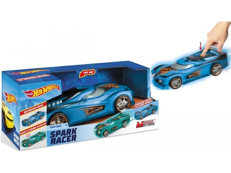 Automašīnas modelis Mondo Hot Wheels Spark Racer, Zils cena un informācija | Rotaļlietas zēniem | 220.lv