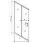 Stumjamās dušas durvis Mexen Apia, pusmatētas цена и информация | Dušas durvis, dušas sienas | 220.lv