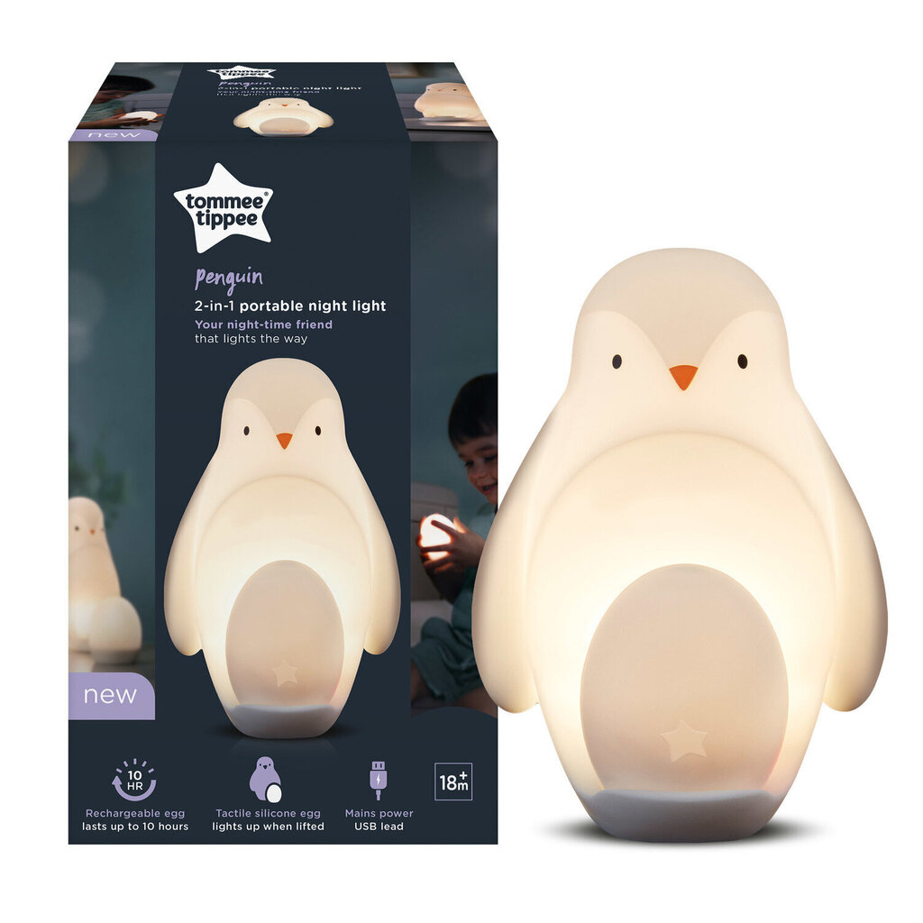 Mīļrotaļlieta projektors Tommee Tippee Penguin 2in1 , 491008 cena un informācija | Rotaļlietas zīdaiņiem | 220.lv