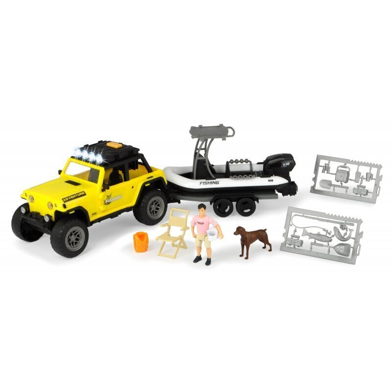 Zvejnieka komplekts Simba Dickie Toys Play Life Jeep + accessories cena un informācija | Rotaļlietas zēniem | 220.lv