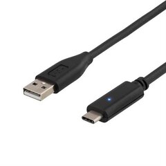Deltaco USBC-1002, USB C, USB A, 0.25m cena un informācija | Savienotājkabeļi | 220.lv