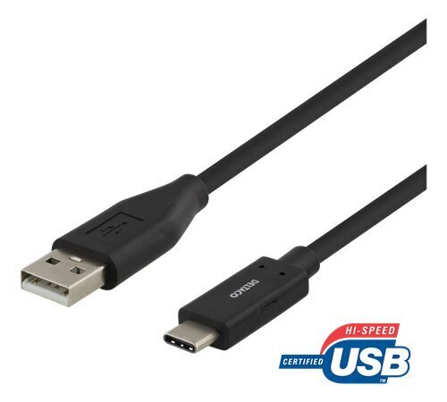 DELTACO USBC-1003M, USB C, USB A, 0.5m cena un informācija | Savienotājkabeļi | 220.lv