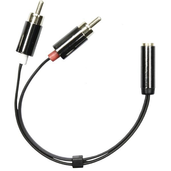 Deltaco AUD-204, Aux Aux 3.5 mm/RCA, 0.1 m цена и информация | Adapteri un USB centrmezgli | 220.lv