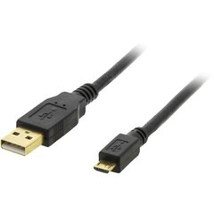 Deltaco MICRO-103, USB A, USB Micro B, 2m cena un informācija | Savienotājkabeļi | 220.lv