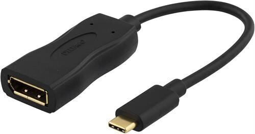 Deltaco USBC-DP, USB-C, 0.1 m цена и информация | Adapteri un USB centrmezgli | 220.lv