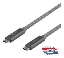 Deltaco USBC-1412M, USB C, 1m cena un informācija | Savienotājkabeļi | 220.lv
