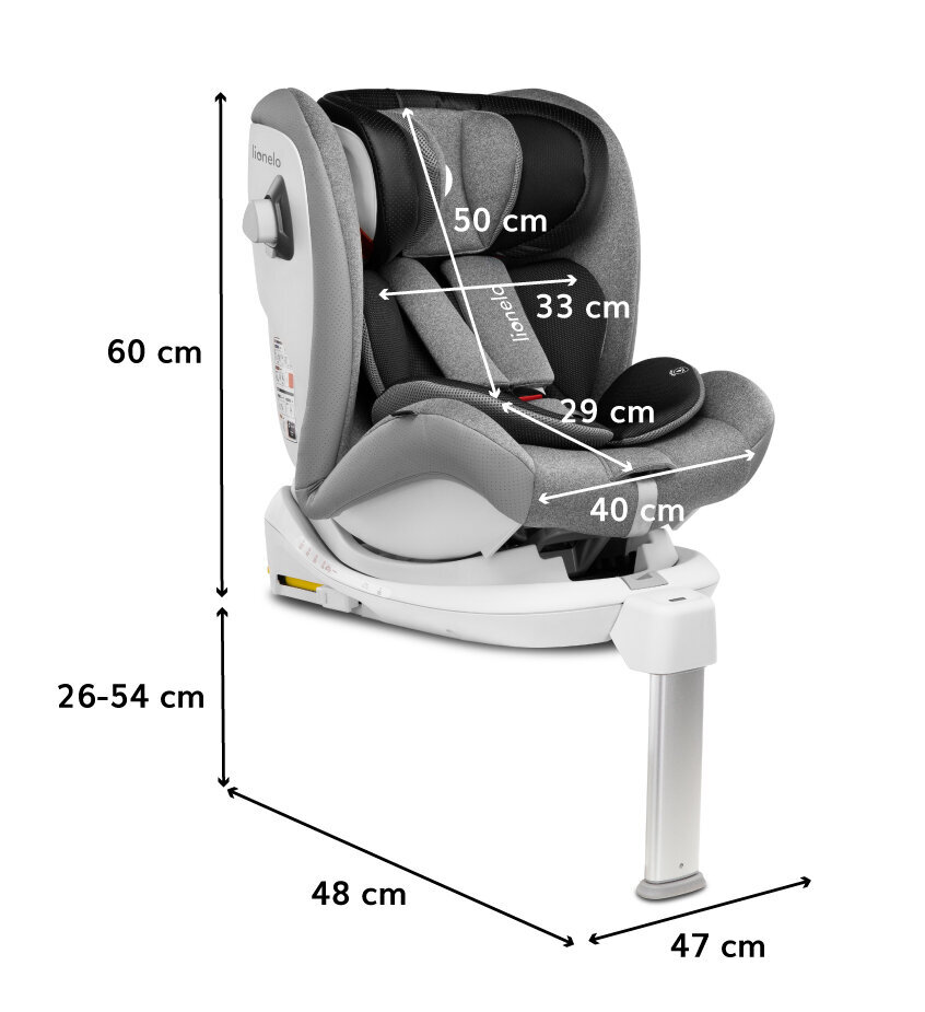 Autokrēsliņš Lionelo Braam 0-36 kg, Stone цена и информация | Autokrēsliņi | 220.lv