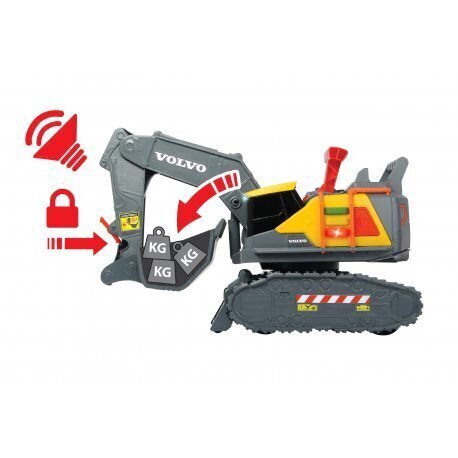 Ekskavators Simba Dickie Toys Construction Volvo Weight Lift Excavator цена и информация | Rotaļlietas zēniem | 220.lv