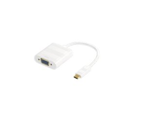 Адаптер Deltaco USBC-VGA1, USB-C/VGA цена и информация | Адаптеры и USB разветвители | 220.lv