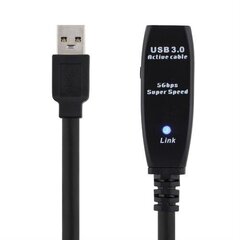 Deltaco USB3-1001, USB-A, 3 m cena un informācija | Kabeļi un vadi | 220.lv