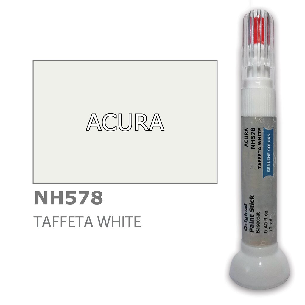 Krāsu korektors skrāpējumu korekcijai ACURA NH578 - TAFFETA WHITE 12 ml cena un informācija | Auto krāsas | 220.lv