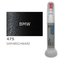 Krāsu korektors skrāpējumu korekcijai BMW 475 - SAPHIRSCHWARZ 12 ml цена и информация | Автомобильная краска | 220.lv