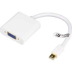 Deltaco DP-VGA4-K, Mini DisplayPort, VGA, 0.18m cena un informācija | Kabeļi un vadi | 220.lv