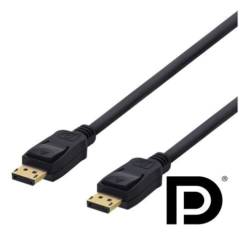 Deltaco DP-1010D, DisplayPort , 1m cena un informācija | Kabeļi un vadi | 220.lv