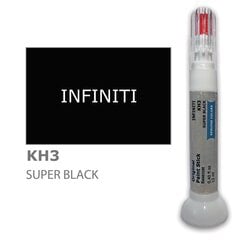 Krāsu korektors skrāpējumu korekcijai INFINITI KH3 - SUPER BLACK 12 ml cena un informācija | Auto krāsas | 220.lv