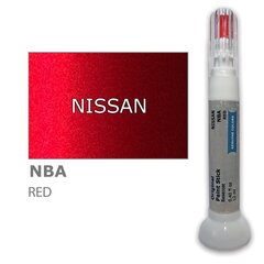 Krāsu korektors skrāpējumu korekcijai NISSAN NBA - RED 12 ml cena un informācija | Auto krāsas | 220.lv