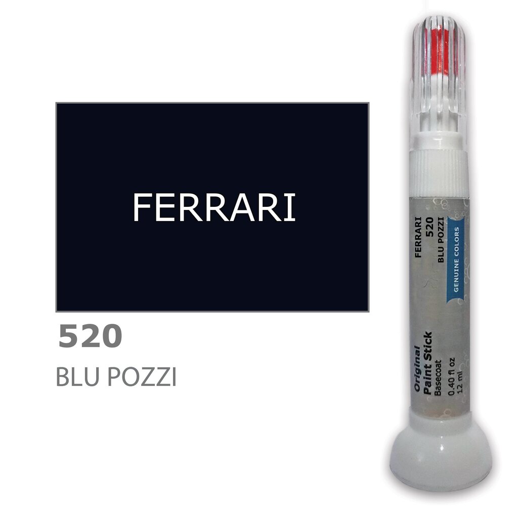 Krāsu korektors skrāpējumu korekcijai FERRARI 520 - BLU POZZI 12 ml цена и информация | Auto krāsas | 220.lv