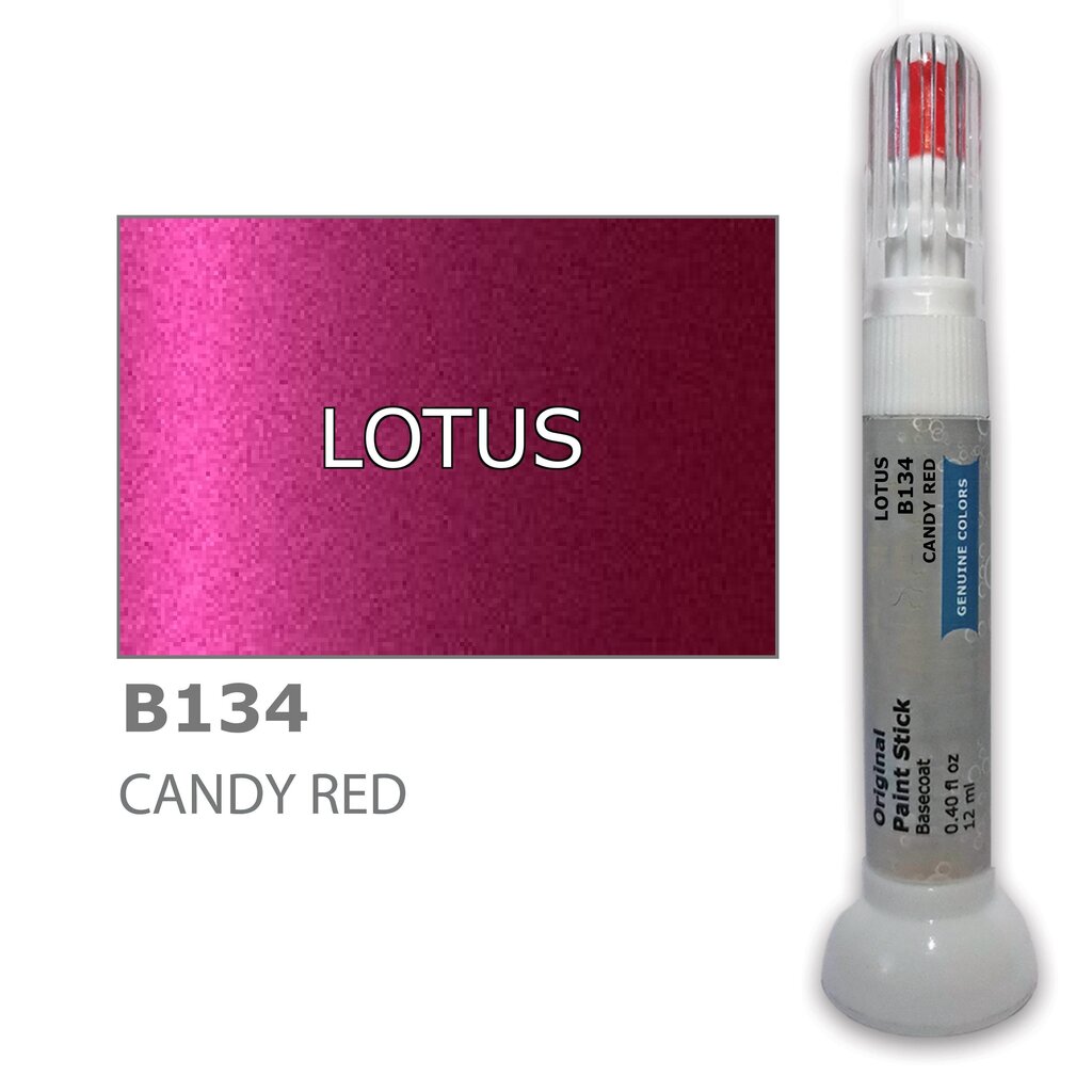 Krāsu korektors skrāpējumu korekcijai LOTUS B134 - CANDY RED 12 ml cena un informācija | Auto krāsas | 220.lv