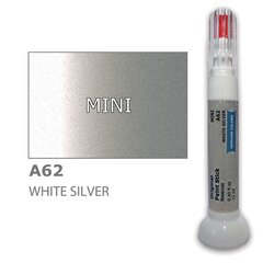 Карандаш-корректор для устранения царапин MINI A62 - WHITE SILVER 12 ml цена и информация | Автомобильная краска | 220.lv