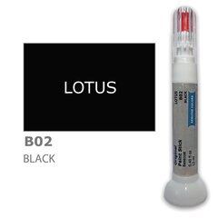 Krāsu korektors skrāpējumu korekcijai LOTUS B02 - BLACK 12 ml cena un informācija | Auto krāsas | 220.lv
