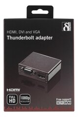 Deltaco DP-MULTI3, HDMI/DVI/VGA цена и информация | Кабели и провода | 220.lv