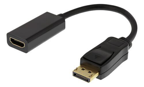 Deltaco DP-HDMI43, DisplayPort, HDMI, 0.2m cena un informācija | Adapteri un USB centrmezgli | 220.lv