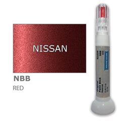 Krāsu korektors skrāpējumu korekcijai NISSAN NBB - RED 12 ml cena un informācija | Auto krāsas | 220.lv