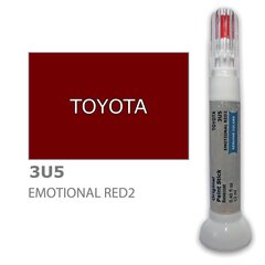 Krāsu korektors skrāpējumu korekcijai TOYOTA 3U5 - EMOTIONAL RED2 12 ml cena un informācija | Auto krāsas | 220.lv