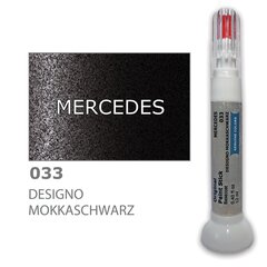 Krāsu korektors skrāpējumu korekcijai MERCEDES 033 - DESIGNO MOKKASCHWARZ 12 ml cena un informācija | Auto krāsas | 220.lv