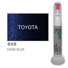 Krāsu korektors skrāpējumu korekcijai TOYOTA 8X8 - DARK BLUE 12 ml cena un informācija | Auto krāsas | 220.lv