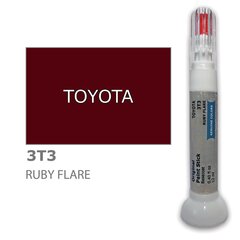 Krāsu korektors skrāpējumu korekcijai TOYOTA 3T3 - RUBY FLARE 12 ml cena un informācija | Auto krāsas | 220.lv