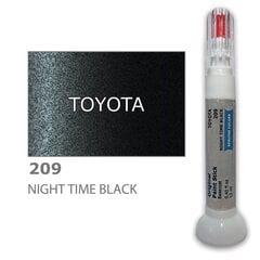 Карандаш-корректор для устранения царапин TOYOTA 209 - NIGHT TIME BLACK 12 ml цена и информация | Автомобильная краска | 220.lv