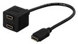 Deltaco HDMI-13, HDMI, 0.1m cena un informācija | Kabeļi un vadi | 220.lv