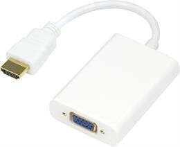 Deltaco HDMI-VGA8, HDMI/VGA, 0.2 m cena un informācija | Adapteri un USB centrmezgli | 220.lv