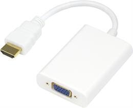 Deltaco HDMI-VGA8, HDMI, VGA, 0.2m цена и информация | Adapteri un USB centrmezgli | 220.lv