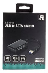 Deltaco USB3-SATA6G2, USB-A/SATA cena un informācija | Kabeļi un vadi | 220.lv