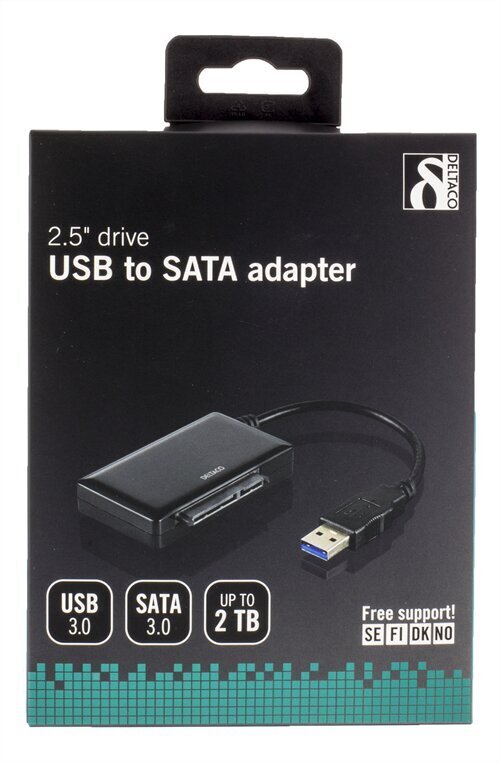 Deltaco USB3-SATA6G2, USB-A/SATA цена и информация | Kabeļi un vadi | 220.lv