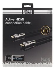 Deltaco HDMI-4100, HDMI, 10 m cena un informācija | Kabeļi un vadi | 220.lv
