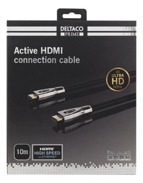 Deltaco HDMI-4100, HDMI, 10m цена и информация | Kabeļi un vadi | 220.lv