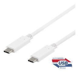 Deltaco USBC-1407, USB-C, 1m цена и информация | Kabeļi un vadi | 220.lv