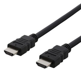 Deltaco HDMI-930, HDMI, 3m cena un informācija | Kabeļi un vadi | 220.lv