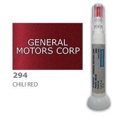 Krāsu korektors skrāpējumu korekcijai GENERAL MOTORS CORP 294 - CHILI RED 12 ml cena un informācija | Auto krāsas | 220.lv